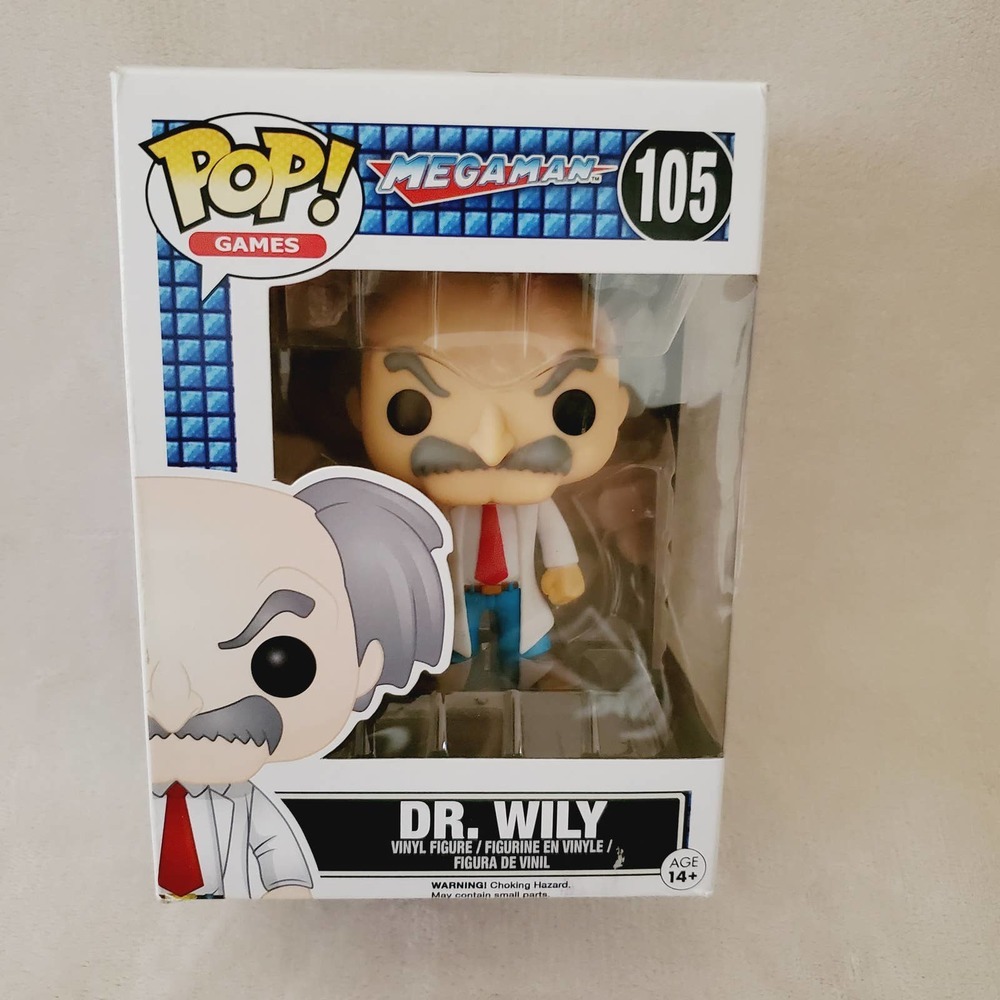 NIB-Megaman Dr. Wily Pop! Games Funko 105 Capcom 14+ Collectible